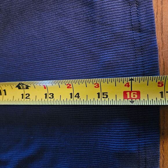 NWT Navy Blue 2-Pce Tracksuit Outfit Crop Top Sweatpants Women's Large Wide Leg - Picture 6 of 13